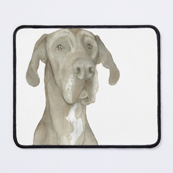 Artikelvorschau, Deutsche Dogge, Deutscher Mastiff, Deutsche Dogge, Hund, Aquarellporträt entworfen und verkauft von L'Atelier Oranjade.