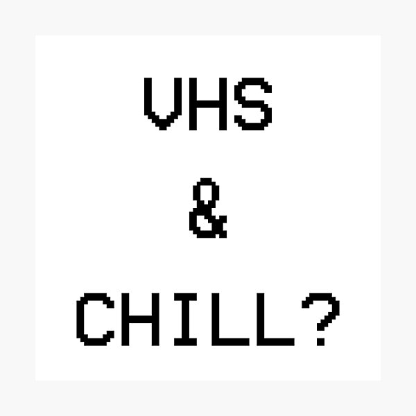 Item preview, VHS and Chill Netflix designed and sold by Back To The 80s.