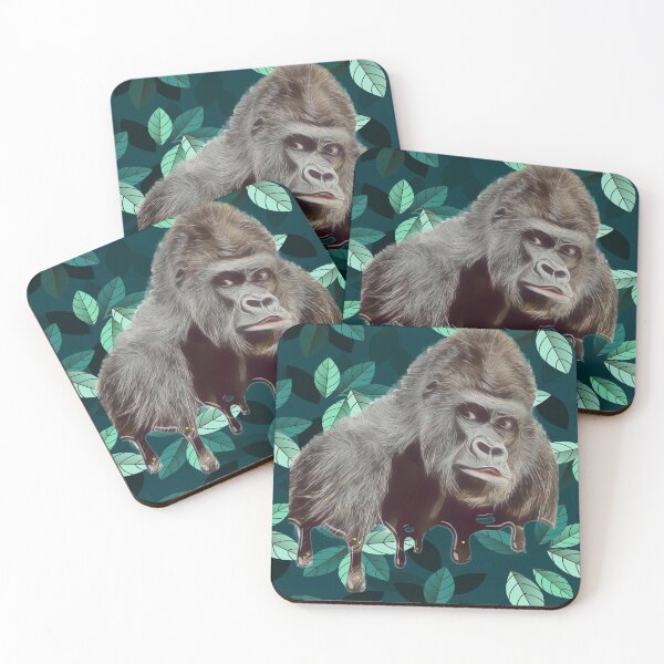 Item preview, Gorila Primate Ape Wildlife Africa Urban designed and sold by katloganusa.