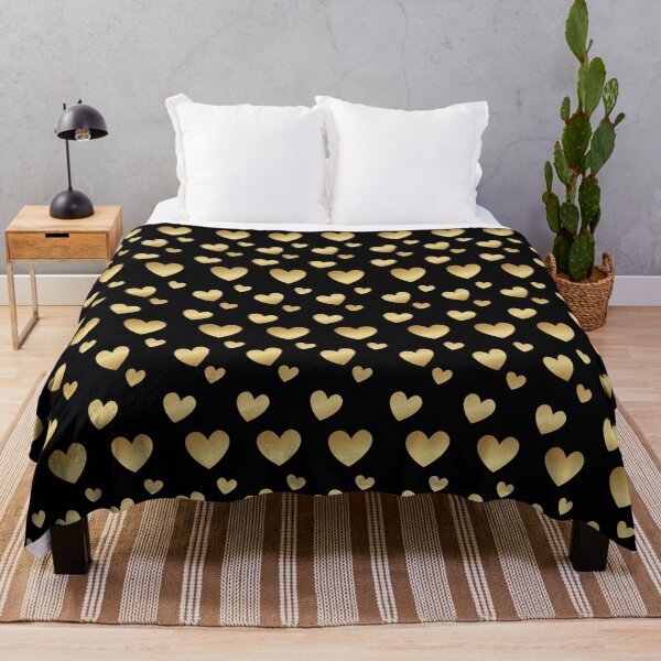 Item preview, Golden brown hearts in black designed and sold by LuFilu.