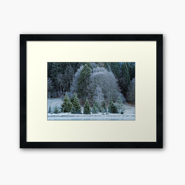 Autumn can be cold Framed Art Print