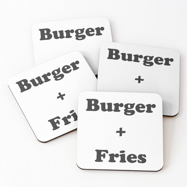 Item preview, Burger and Fries Design designed and sold by Back To The 80s.