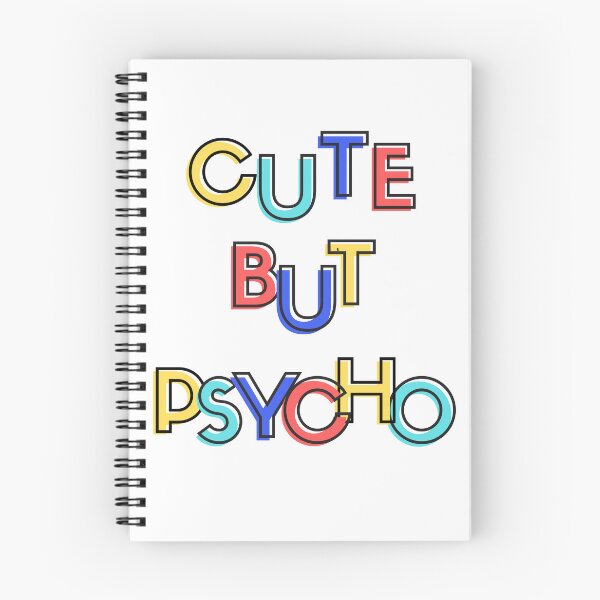 Item preview, Cute but Psycho - funky colorful design designed and sold by Patacona ★★★★★.