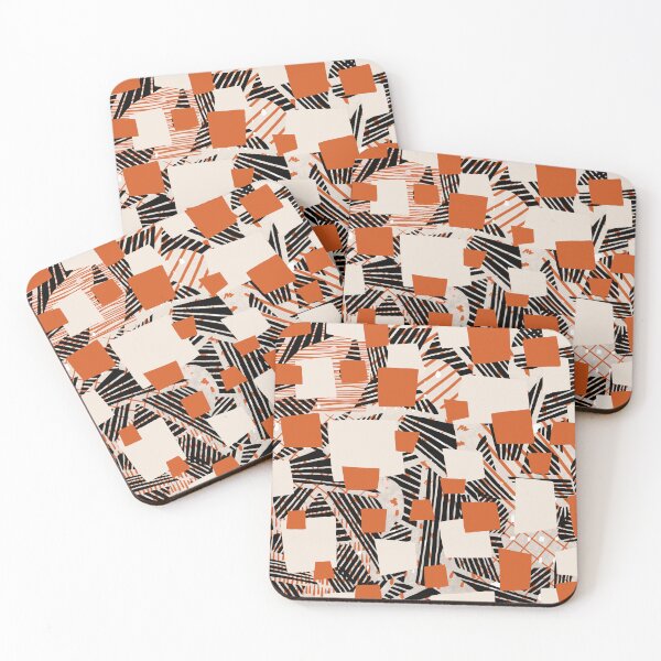 Item preview, Black brown shapes designed and sold by Mind spill art.