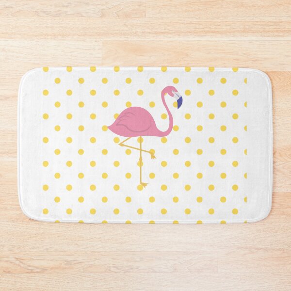 Item preview, Yellow Polka Dot Flamingo designed and sold by The-Chic-Peach.