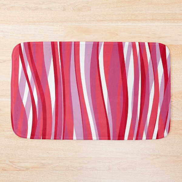 Artikelvorschau, Abstract Waves Stripes Pattern #4 Fluorescent Pink entworfen und verkauft von bubblyshades.
