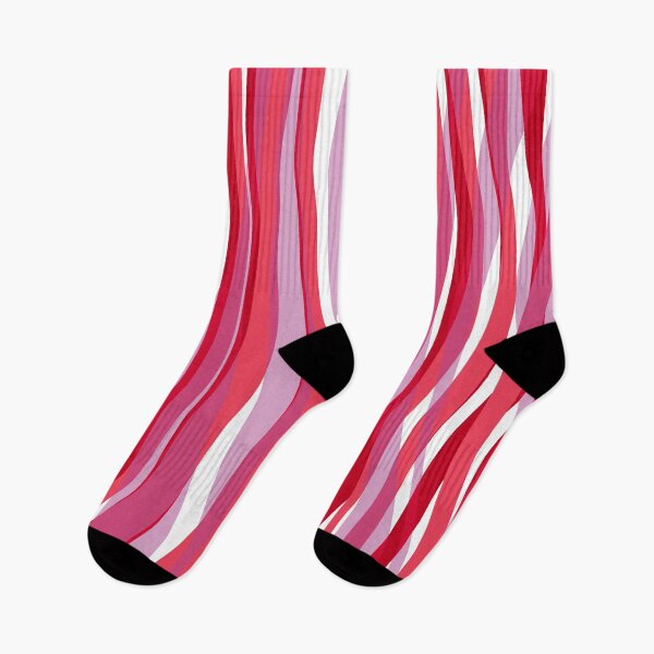 Artikelvorschau, Abstract Waves Stripes Pattern #4 Fluorescent Pink entworfen und verkauft von bubblyshades.