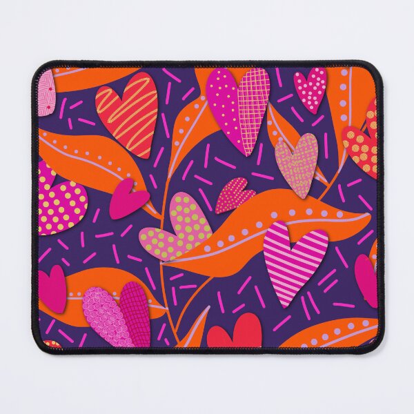 Item preview, Vibrant Modern Pink Heart Pattern designed and sold by Playful Pixel Designs.