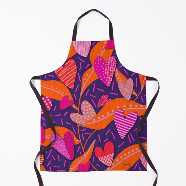 Item preview, Vibrant Modern Pink Heart Pattern designed and sold by Playful Pixel Designs.