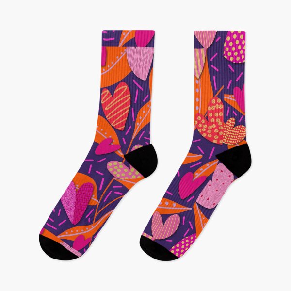 Item preview, Vibrant Modern Pink Heart Pattern designed and sold by Playful Pixel Designs.