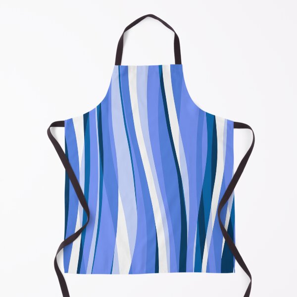 Artikelvorschau, Abstract Waves Stripes Pattern #5 Fluorescent Blue entworfen und verkauft von bubblyshades.