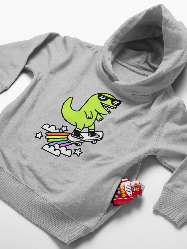 Alternate view of Rad Rex Toddler Pullover Hoodie