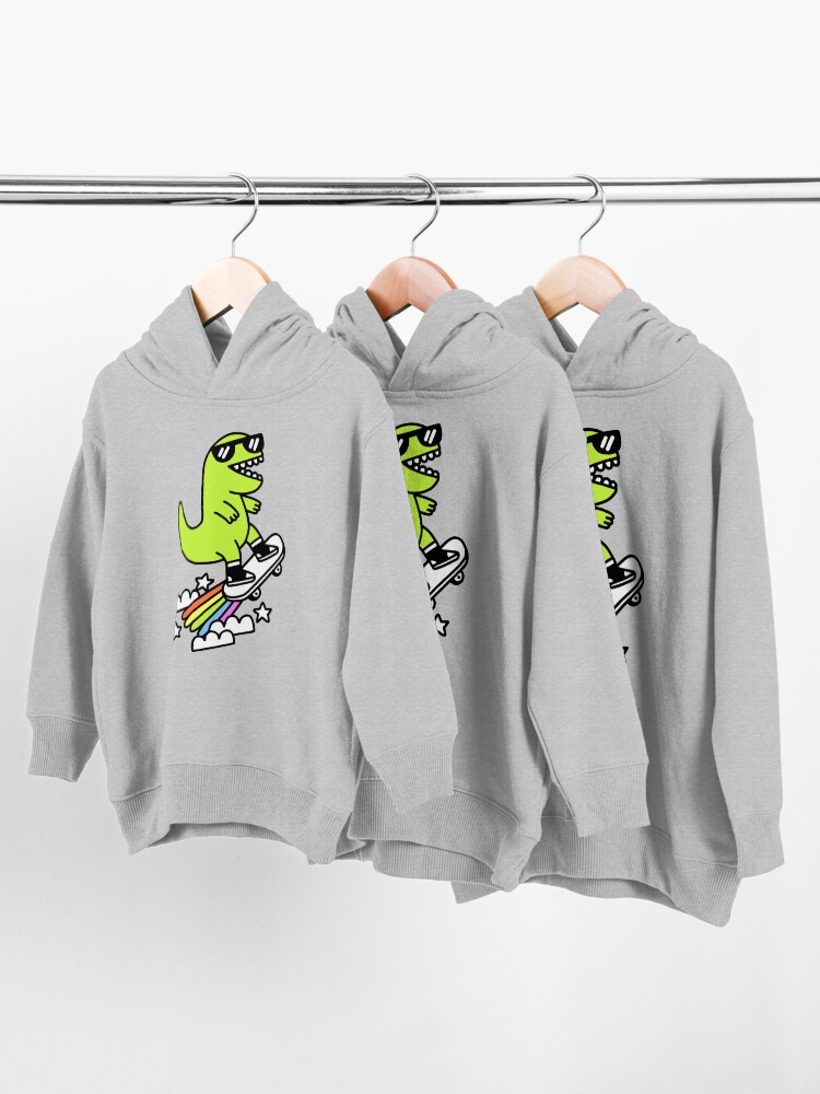 Alternate view of Rad Rex Toddler Pullover Hoodie