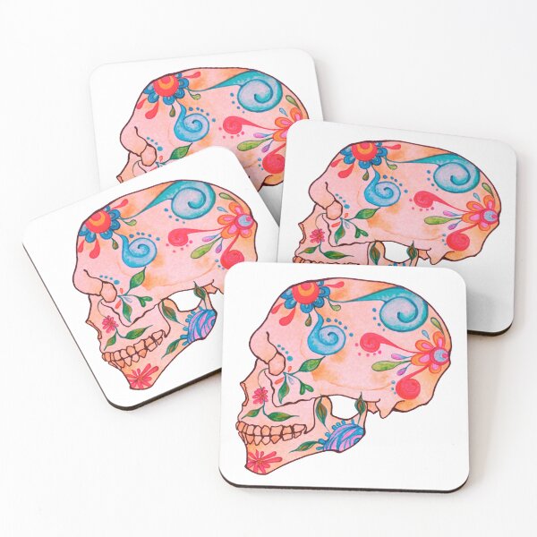 Item preview, Floral Skull designed and sold by caroberte.