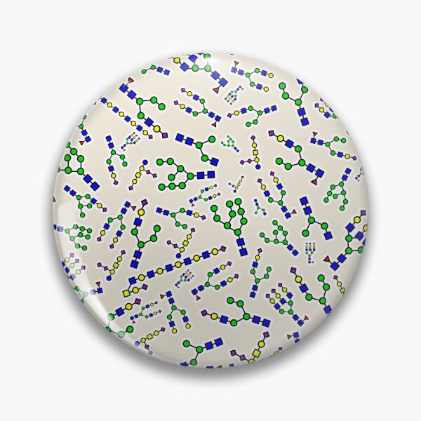 Item preview, Sugary Glycan Swirl - Ecru Background designed and sold by Artsy-Chemist.