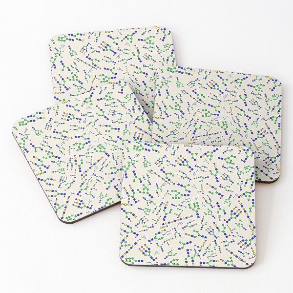 Item preview, Sugary Glycan Swirl - Ecru Background designed and sold by Artsy-Chemist.