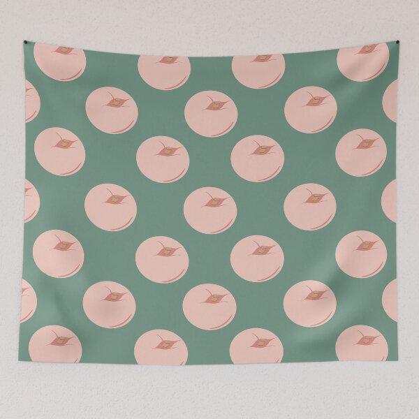 Item preview, Apricot or peach green background  designed and sold by Deviarty.