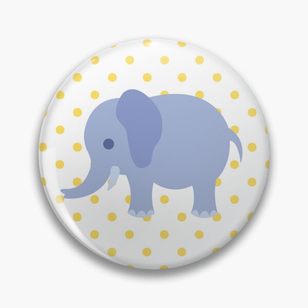 Item preview,  Yellow Polka Dot Elephant designed and sold by The-Chic-Peach.