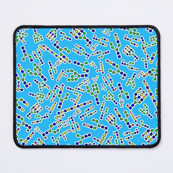 Item preview, Sugary Glycan Swirl - Blue Background designed and sold by Artsy-Chemist.
