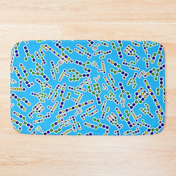 Item preview, Sugary Glycan Swirl - Blue Background designed and sold by Artsy-Chemist.