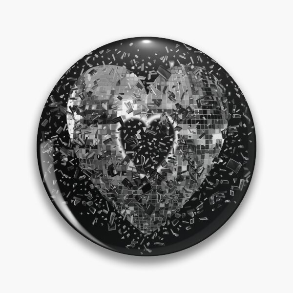 Item preview, Shattered Silver Disco Ball Heart designed and sold by Deborah Camp.