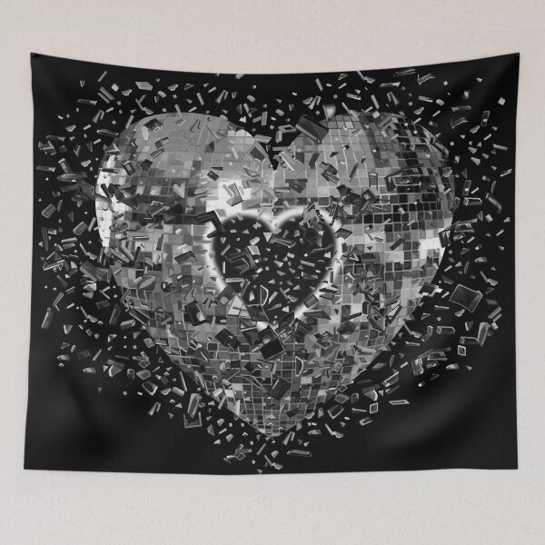 Item preview, Shattered Silver Disco Ball Heart designed and sold by Deborah Camp.