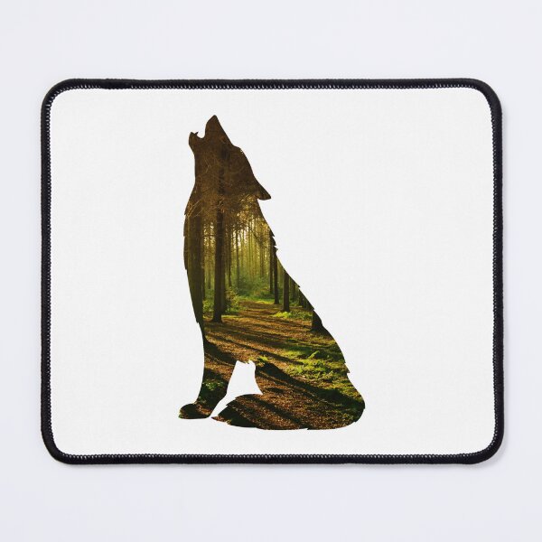 Item preview, Howling Wolf Autumn forest pattern - Fall designed and sold by LukjanovArt.