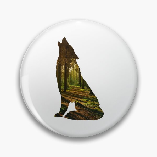 Item preview, Howling Wolf Autumn forest pattern - Fall designed and sold by LukjanovArt.