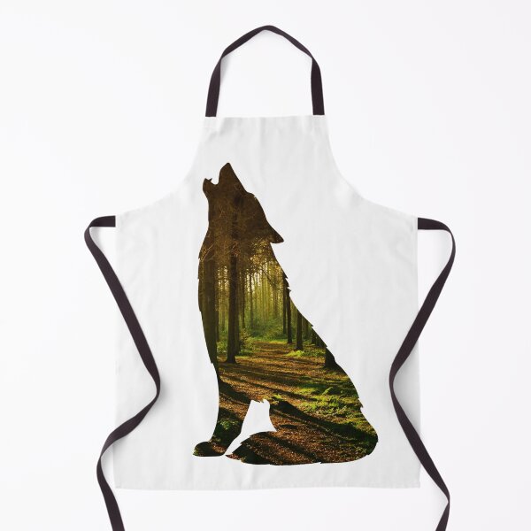 Item preview, Howling Wolf Autumn forest pattern - Fall designed and sold by LukjanovArt.