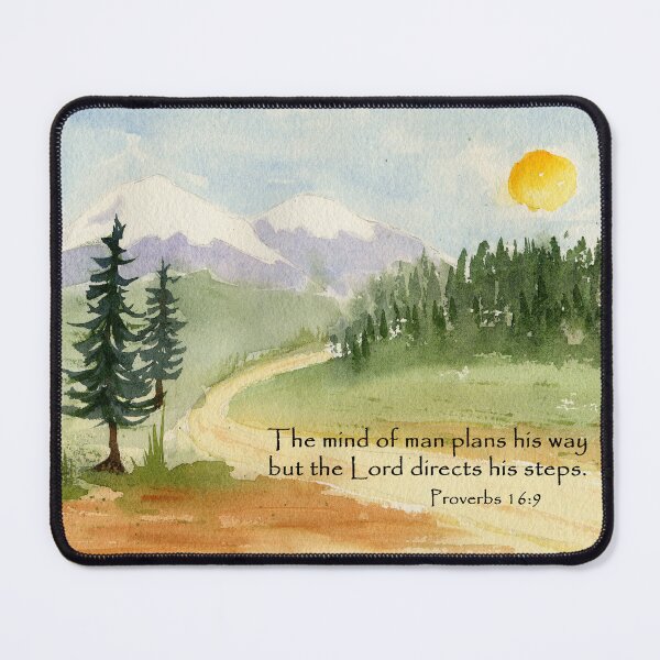 Item preview, Guidance, Proverbs 16:9 designed and sold by Diane Hall Watercolors.