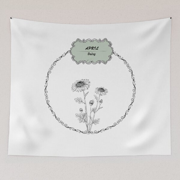 Item preview, April Daisy flower designed and sold by Rawan Alghunmien.