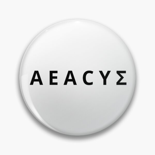 Item preview, Aeacus Greek Mythology Demigod Black Typography designed and sold by OnyxMoonDesigns.
