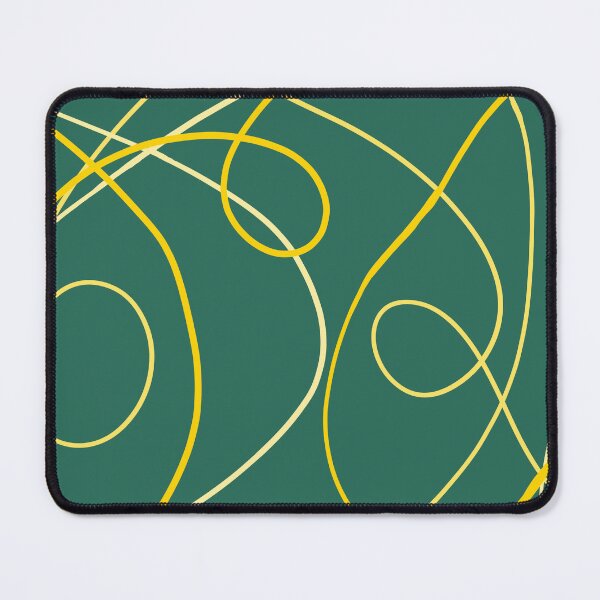Item preview, Modern Loop Pattern - Teal and Yellow designed and sold by PaintInTheNight.