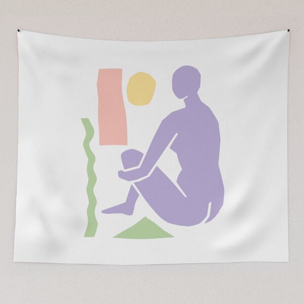 Item preview, Aesthetic Pastel Modern Art Abstract Matisse Inspired Design 4 designed and sold by shopY2K.