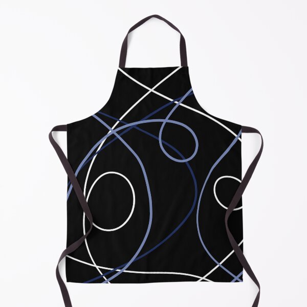 Item preview, Modern Loop Pattern - Black, Blue and white designed and sold by PaintInTheNight.