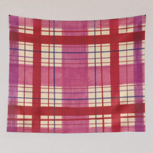 Item preview, hand drawn valentines day plaid designed and sold by Cora Gregory.