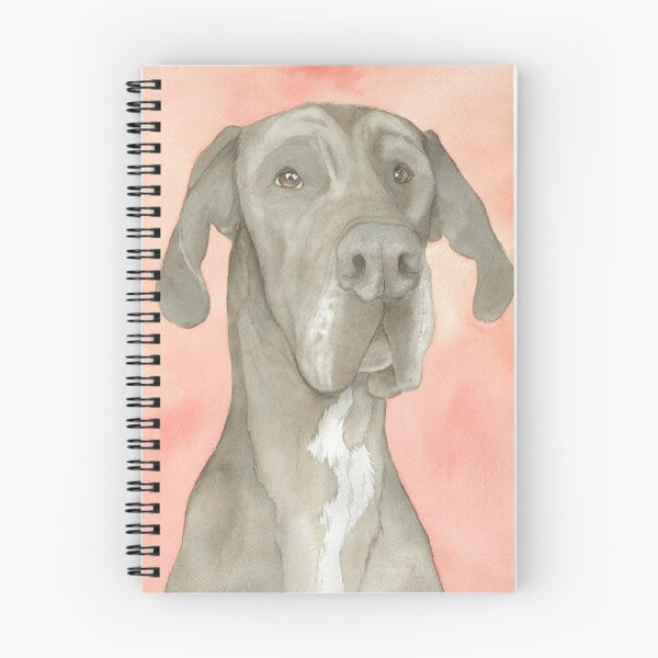 Artikelvorschau, Kopie des Aquarellporträts der Deutschen Dogge, des deutschen Mastiffs, der deutschen Dogge entworfen und verkauft von L'Atelier Oranjade.