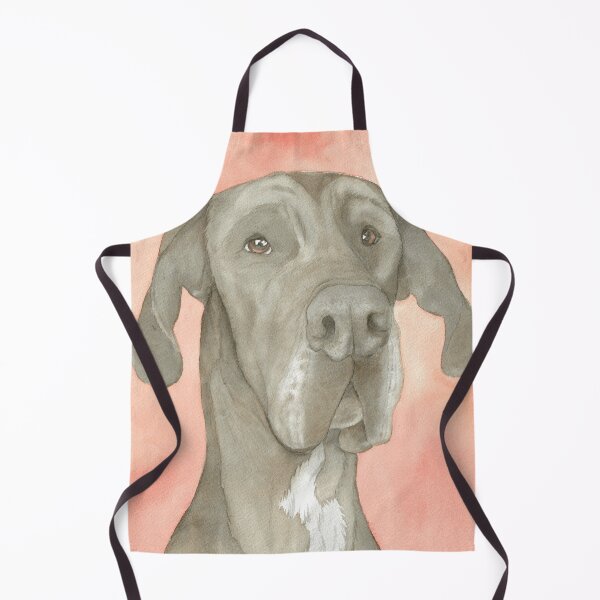 Artikelvorschau, Kopie des Aquarellporträts der Deutschen Dogge, des deutschen Mastiffs, der deutschen Dogge entworfen und verkauft von L'Atelier Oranjade.