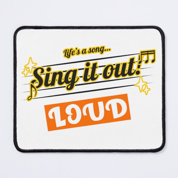 Item preview, Life Is A Song, Sing It Out Loud Typography designed and sold by DTEH.