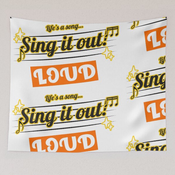 Item preview, Life Is A Song, Sing It Out Loud Typography designed and sold by DTEH.