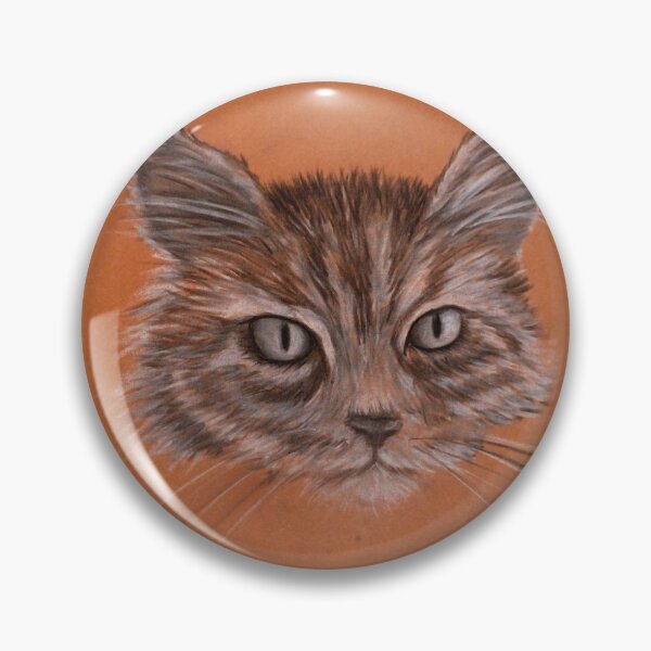 Item preview, Maine Coon Cat - Chalk & Charcoal designed and sold by PoizenThorn.