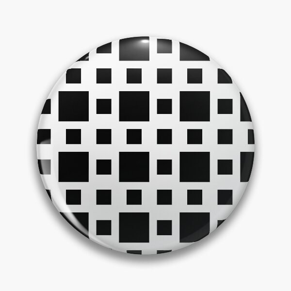 Item preview, Black and White Geometric Square Minimalistic Pattern designed and sold by OutcastBrain.