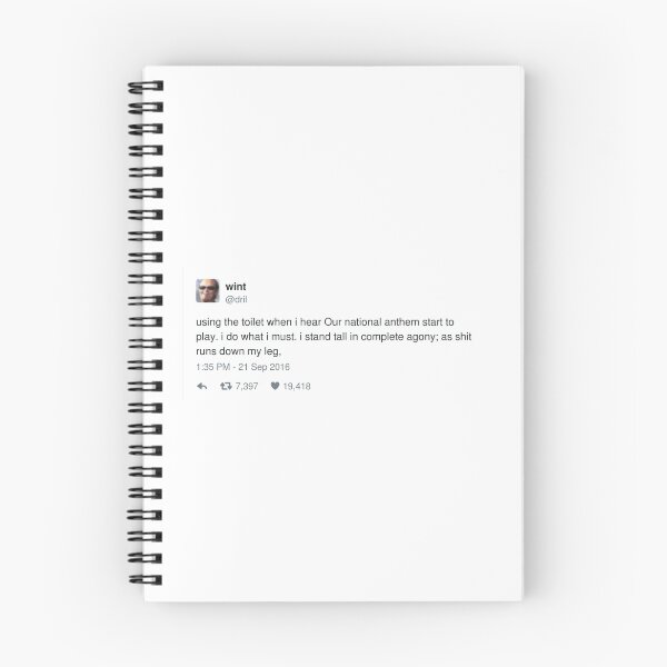 Item preview, Dril Tweet - national anthem designed and sold by katiewrenchir.