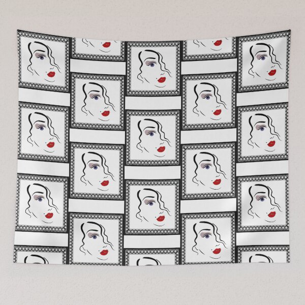 Item preview, TRENDY EDGY FEMALE PORTRAIT - ARTISTIC MODERN ART designed and sold by MrCreativeArts.