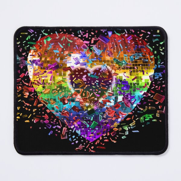 Item preview, Shattered Rainbow Disco Ball Heart designed and sold by Deborah Camp.