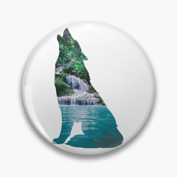 Item preview, Howling Wolf - Waterfall designed and sold by LukjanovArt.
