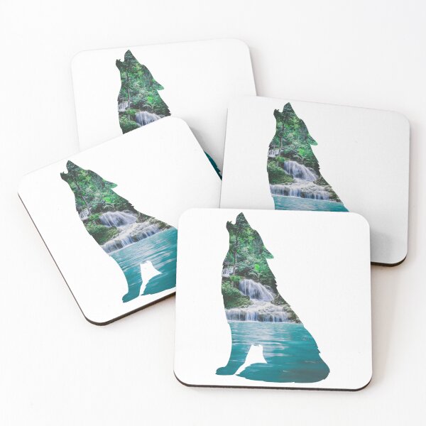 Item preview, Howling Wolf - Waterfall designed and sold by LukjanovArt.