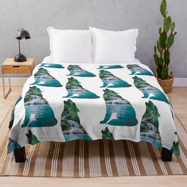 Item preview, Howling Wolf - Waterfall designed and sold by LukjanovArt.