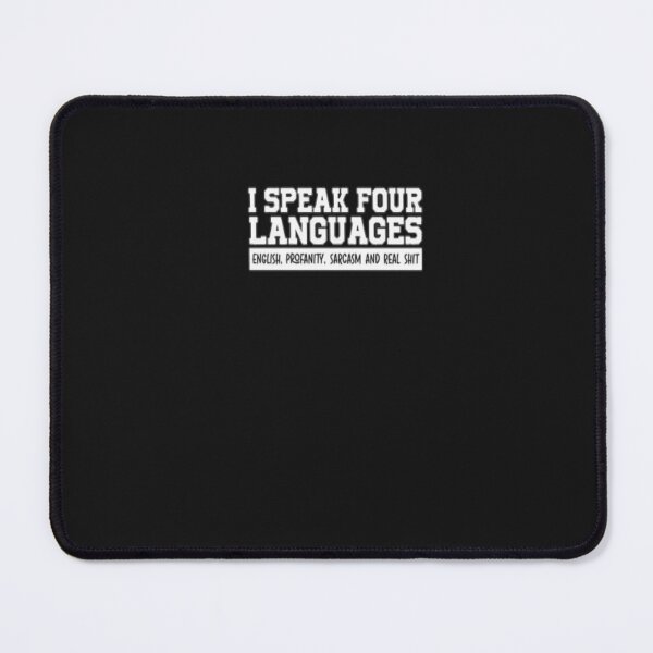Item preview, I speak 4 languages, funny shirt svg, funny t-shirt svg, real shit svg, ClipArt, Digital Download (eps, svg, pdf, png, jpeg) designed and sold by saadabs.