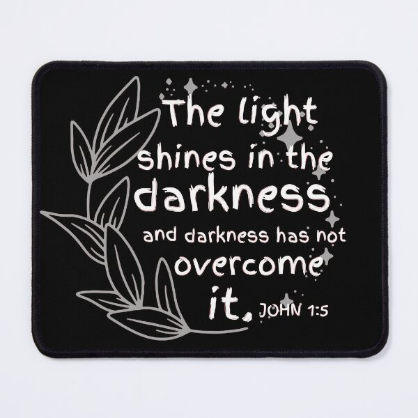 Item preview, John 1:5 Bible verse designed and sold by Rsagur12.